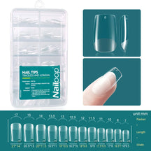 NAILPOP GEL X TIPS - 120 stks zachte gel, eenvoudige nagelverlengingen