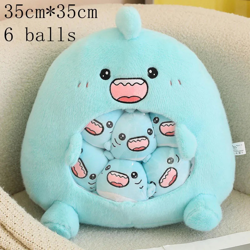 Schattig dieren pluche kussen - mini candy tas poppen voor kindercadeaus