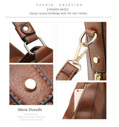 Luksus håndtasker Dame Tasker Designer Tasker i blødt læder til Kvinder Hobos Europa Crossbody Taske Dame Vintage Berømt mærke Sac