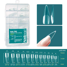 NAILPOP GEL X TIPS - 120 stks zachte gel, eenvoudige nagelverlengingen
