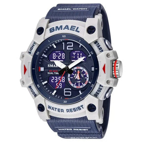 Miami Men's Sports Watch - étanche, alarme, chronomètre, rétroéclairage LED et affichage à double temps