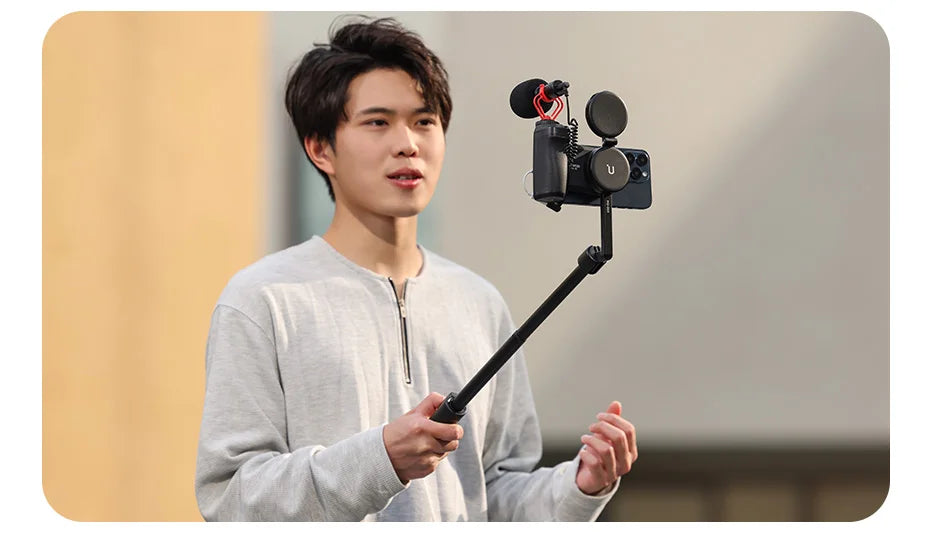 Ulanzi ™ Magsafe smartphone Camera Sluiter Grip Bluetooth Selfie -handvat als camerafoto -stabilisator Verticale horizontale shoot