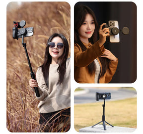 Ulanzi ™ Magsafe smartphone Camera Sluiter Grip Bluetooth Selfie -handvat als camerafoto -stabilisator Verticale horizontale shoot