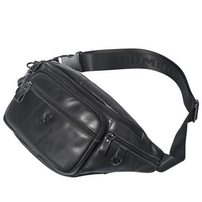 Midjeväska i äkta läder Casual Crossbody