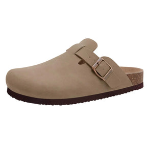 Echte suède klompen – Unisex comfort met boogondersteuning & Kurken voetbed