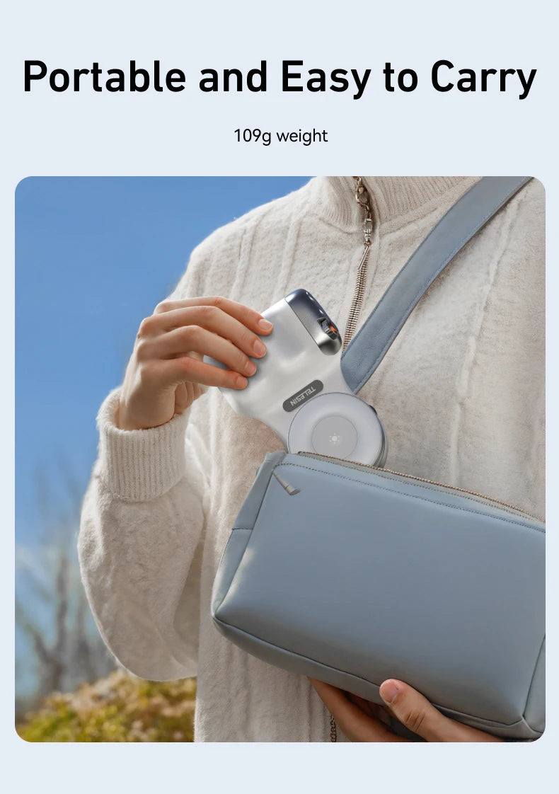TELESIN ™ Phone Camera Shoot Hand Grip - Magnétique Portez avec télécommande pour iPhone et Android