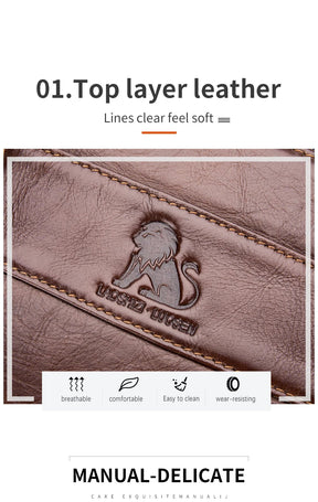 Sac bandoulière rétro en cuir pour homme – Cuir de vachette de qualité supérieure, style intemporel & Fonctionnalités quotidiennes