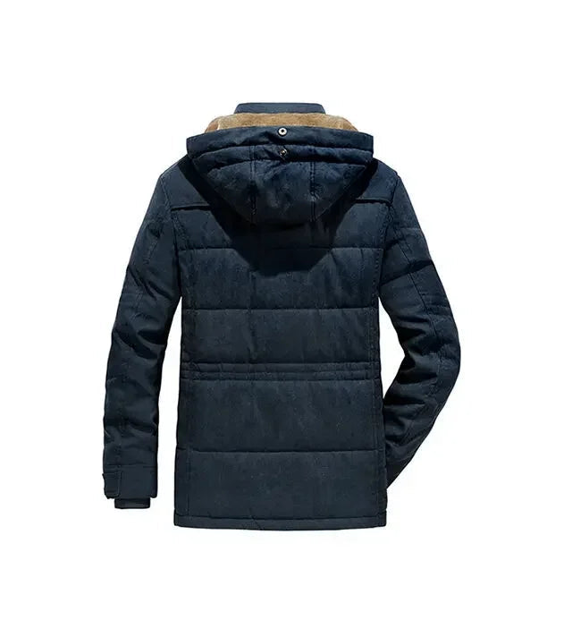 Waterproof Fleece Hooded Men Outdoor Jacket - Inclusive sizes — up to 6XL