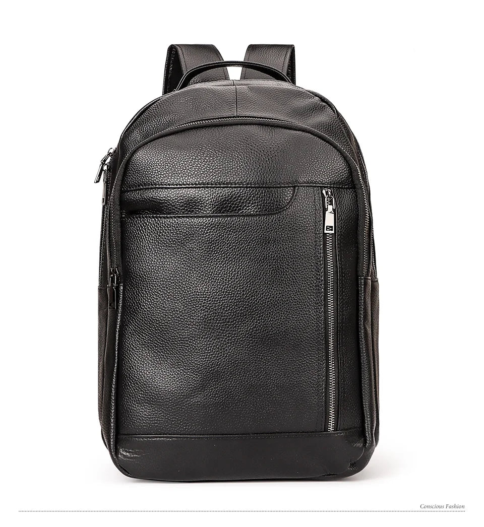 Genuine Leather Unisex Backpack – Elegance Meets Everyday Function