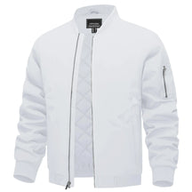 MIAMI TAC - Full Zip Quilted Bomber Jackets Mens Winter Padded Casual Jacket Outdoor Water Resistant Antifouling Coat Outwear Tops