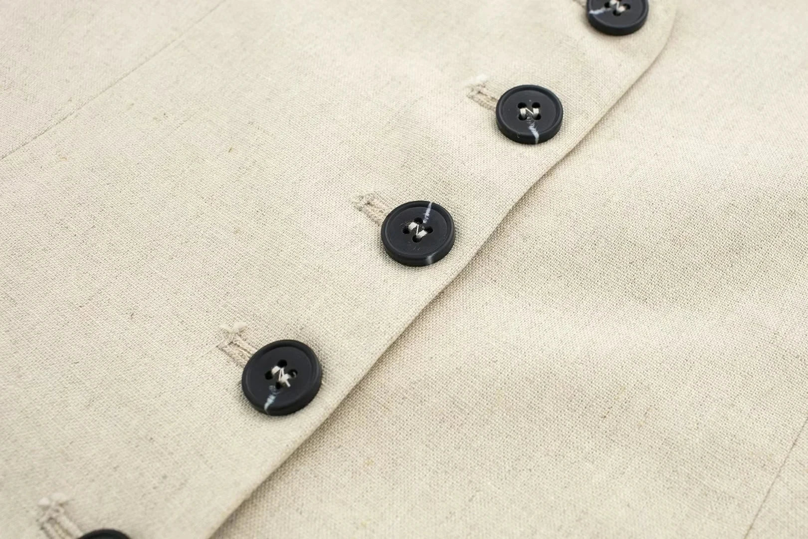 Women’s Linen Vest Shorts Set – V Neck Chic Summer Casual  Office Outfit