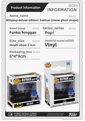 Édition authentique Funko Pop ™ DC Superman & Batman Deluxe Edition Anime Action Desktop Decoration Ornement Toys Collectible Modèle