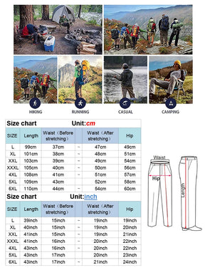 Pantaloni da escursioni tattici da uomo-Protezione impermeabile, secca rapida e UV
