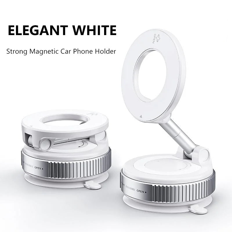 Forte supporto magnetico per telefono per auto Design pieghevole Supporto per aspirapolvere regolabile a 360° per auto/scrivania/bagno/universale