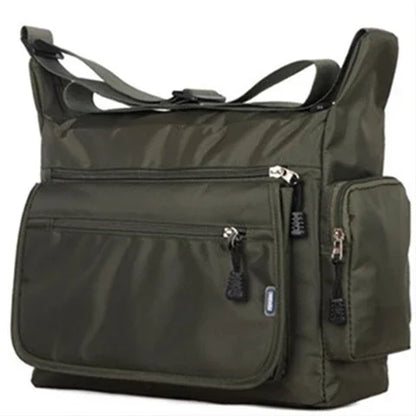 Unisex waterdichte crossbody schoudertas – lichtgewicht nylon messengertas voor op kantoor & reizen