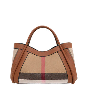 Canvas & Cowhide Leather BB Handbag – Luxury Retro Checkered Tote for Women | Large Capacity & Timeless Style