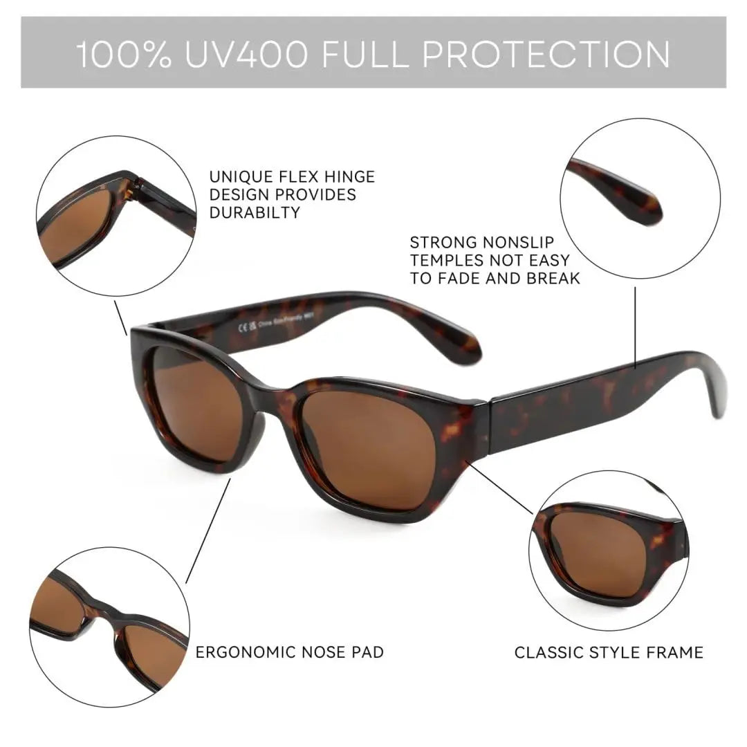 Occhiali da sole Cat-Eye polarizzati da donna alla moda con protezione UV400