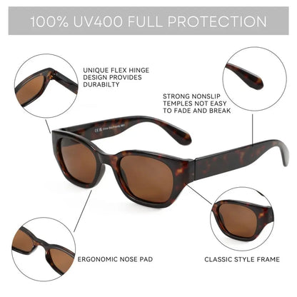 Occhiali da sole Cat-Eye polarizzati da donna alla moda con protezione UV400