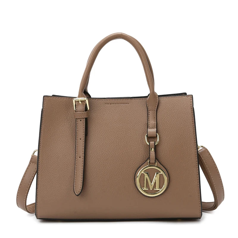 3-Piece or Single Vintage Tote Set – Elegant PU Leather Handbags for Women