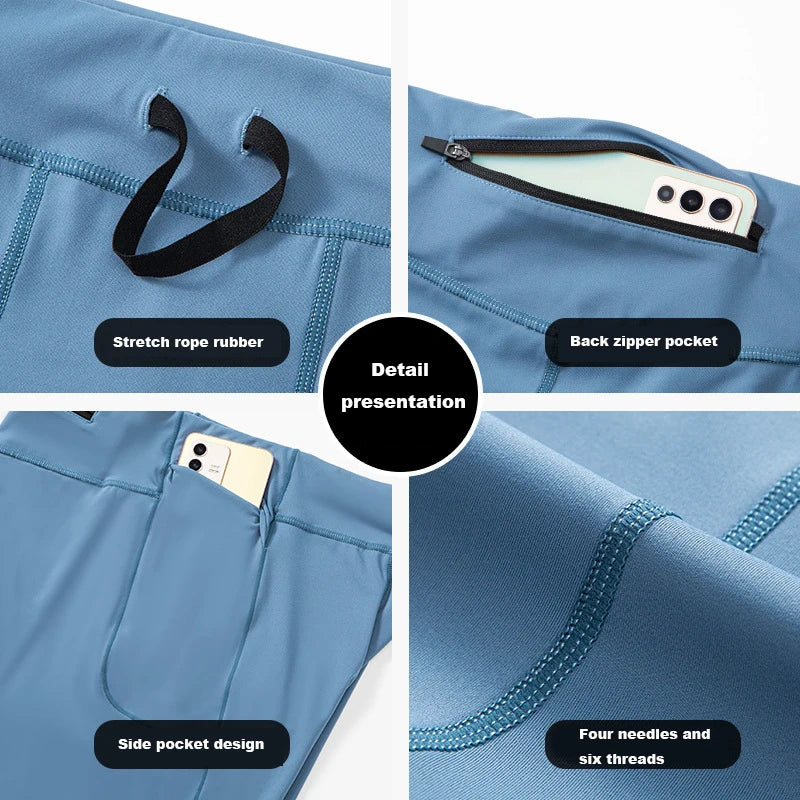 Short de compression pour hommes – Séchage rapide & Coupe extensible
