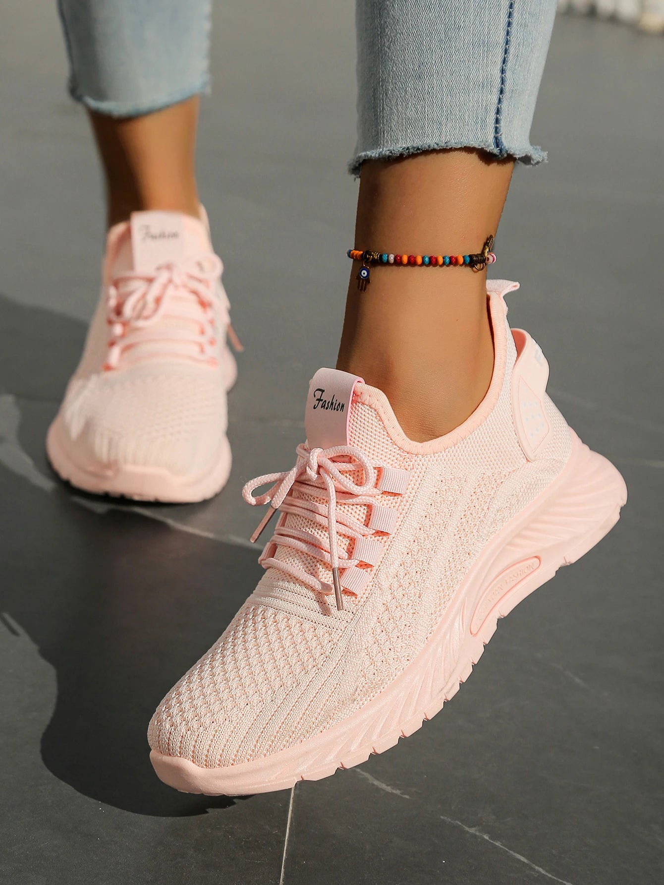 Women’s Casual Sneakers – Lightweight Fly-Weaving Fashion Shoes