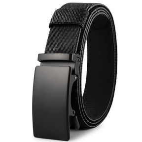 Sports Elastic Tactical Belt – Automatic Metal Buckle, Stretch Nylon Military Unisex Belt (115–150CM)
