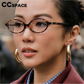 Oval Vintage Opticla Reading Glasses Women Small Size Anti Blue Light Computer Eyeglass Retro Prescription Spectacels