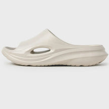 Heren rustige slippers-zachte stille niet-slip binnen/buiten glijbanen lichtgewicht ademend ademend kussenszool anti-skid