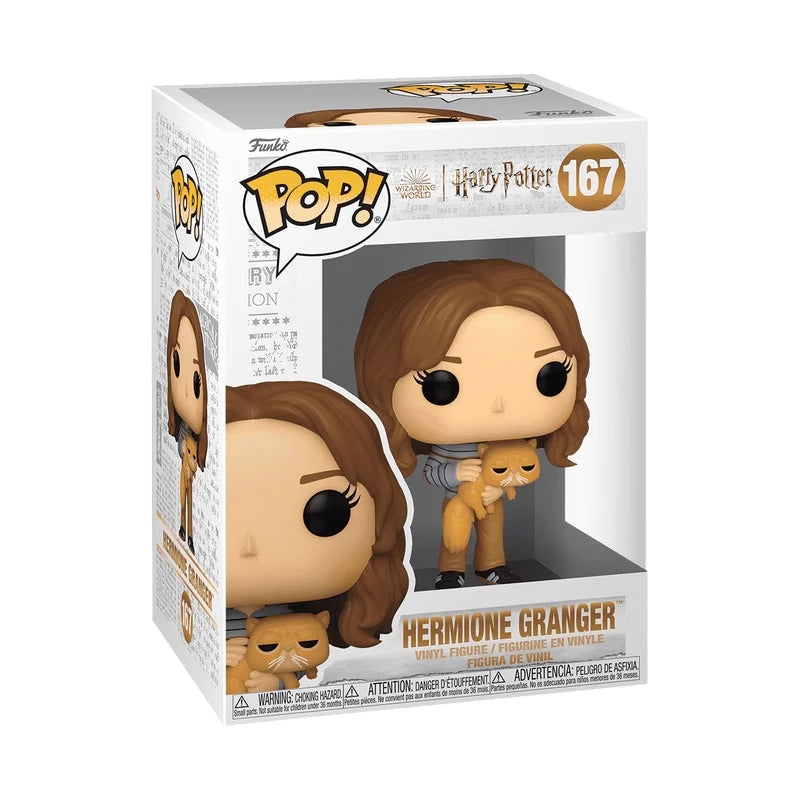 Genuine Edition FUNKO POP™ Harry Potter: Hermione with Crookshanks Anime Desktop Decoration Toys Collectible Model