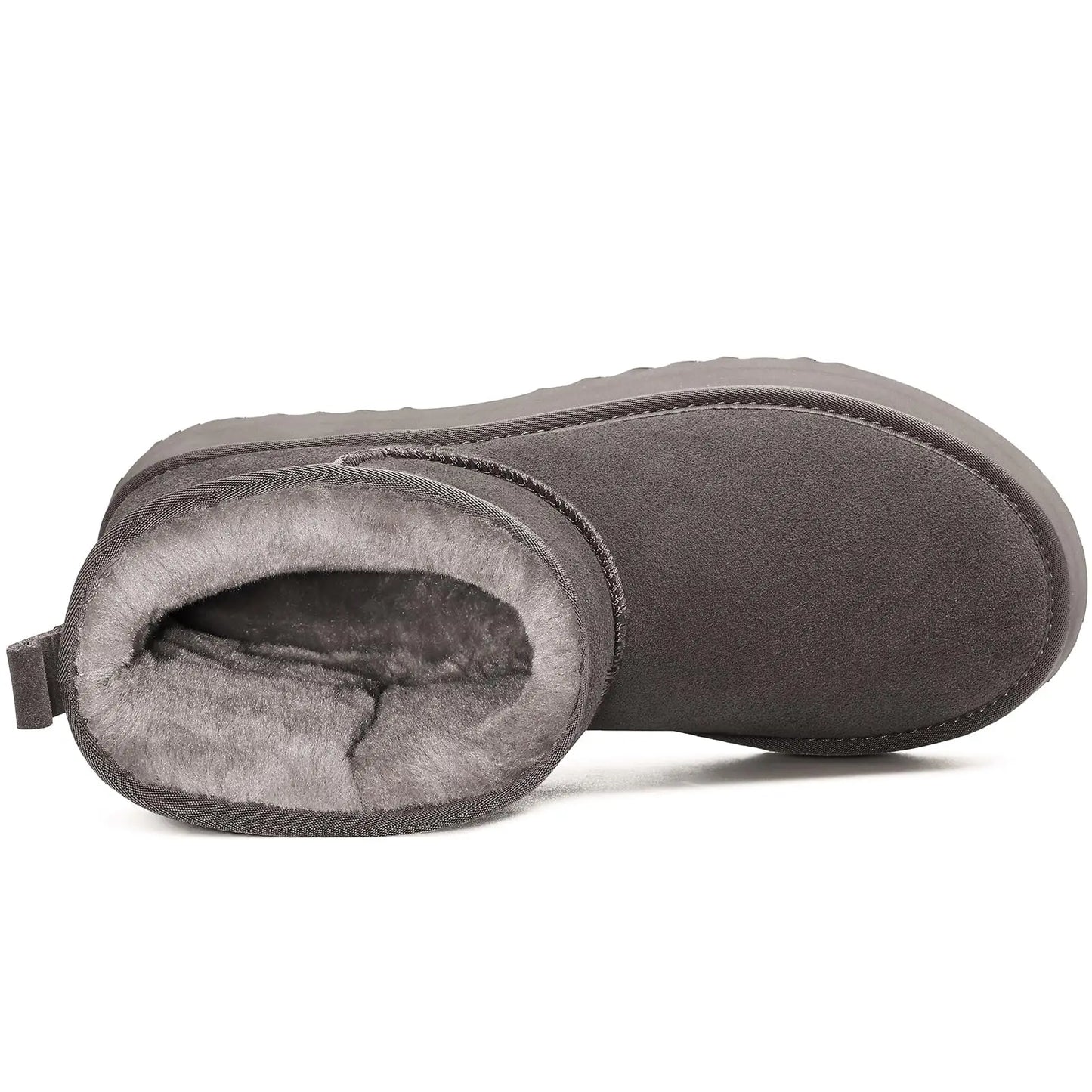 Women’s Warm Mini Mid-Calf Snow Boots – Thick-Bottomed, Fur-Lined Suede, Ultra-Comfortable Winter Shoes
