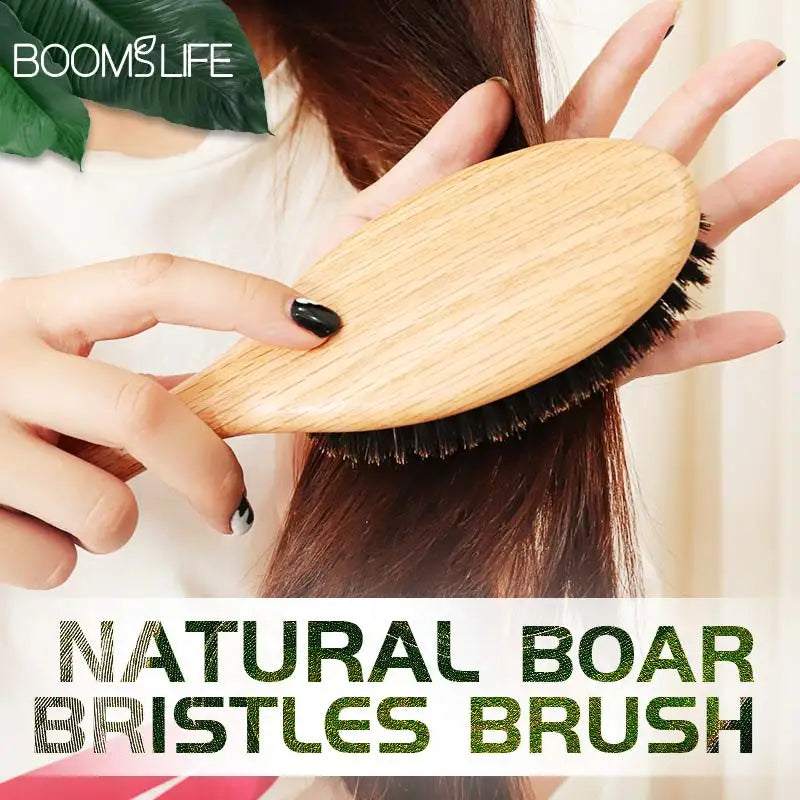 BOOMSLIFE™ Ornebørstehårbørste Kvinder Hårkamme Træ Hårbørste Detangle Glattejern Børste Hårkam Barbertilbehør
