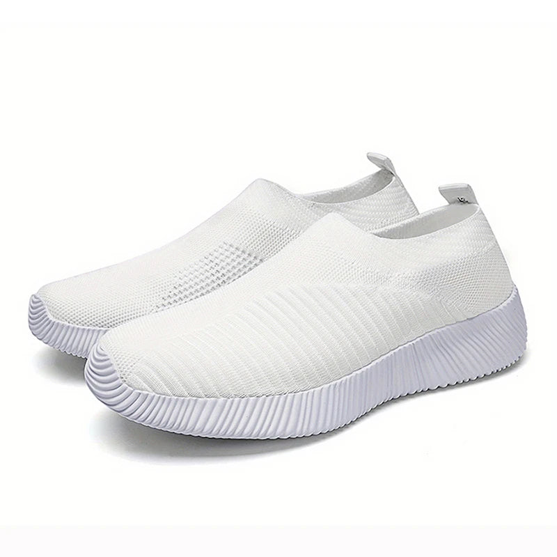 Donne Sneaker Scivolano con scarpe calzini Donne Flat Cash Sneaker Scarpe sportive da donna Spazzate Scarpe vulcanizzate per le donne Zapatillas