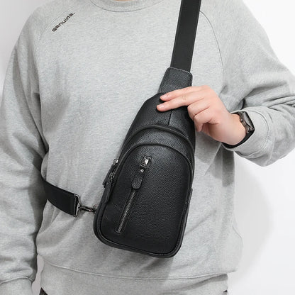Borsa a tracolla - Borsa a tracolla da uomo in vera pelle al 100% – Casual & Elegante