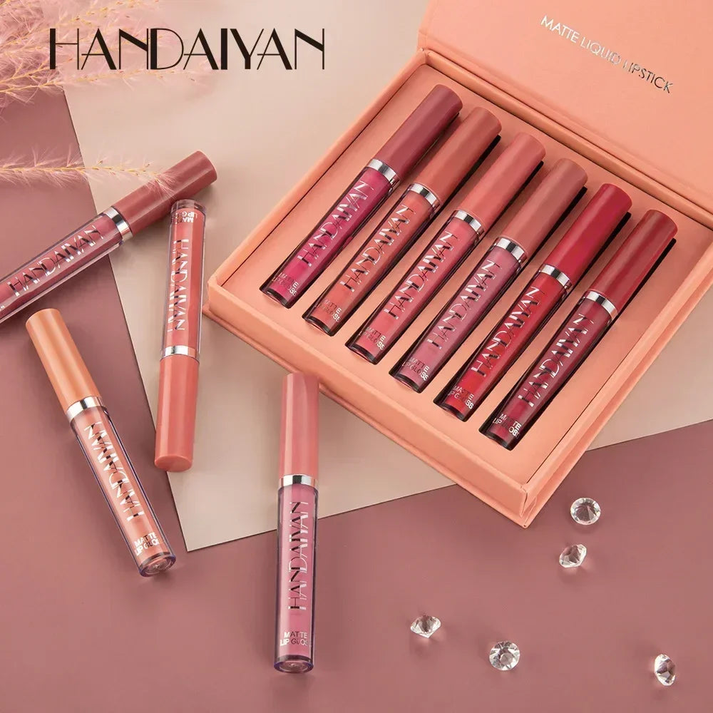 6 PCS Korean Lipstick Set – The Famous Korean Makeup | Long-Lasting, Waterproof & Matte -Original product- Free Shipping to Europe