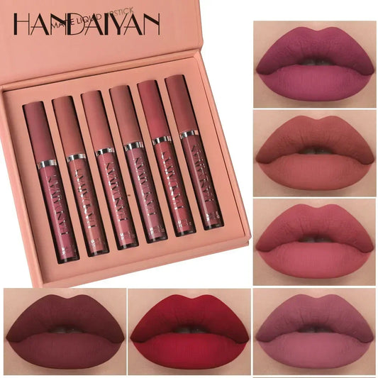 6 PCS Korean Lipstick Set – The Famous Korean Makeup | Long-Lasting, Waterproof & Matte -Original product- Free Shipping to Europe