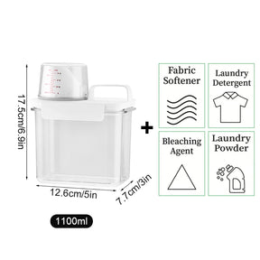1100/1800/2300 ml de buanderie rechargeable ou distributeur de distributeur de distributeur réservoir vide pour conteneur de rangement avec étiquettes