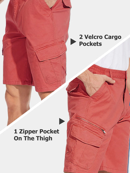 MIAMI DESIGN – TAC Cargo Shorts 97 % bomuld Herre Loose Fit Multi-lommer Retro Outdoor