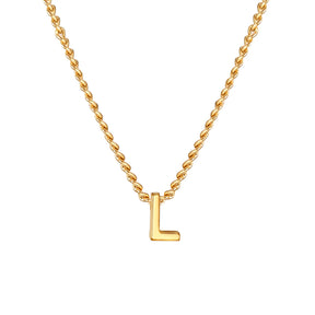 Chic Tiny A-Z Letters Necklaces for Women Girls, Gold Color Stainless Steel Initial Chokers,Small Pendent Necklaces Jewelry