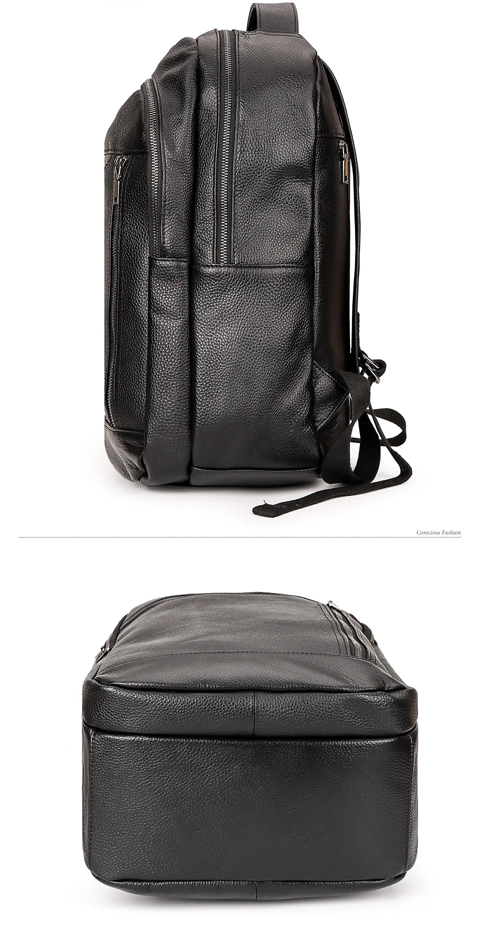 Genuine Leather Unisex Backpack – Elegance Meets Everyday Function