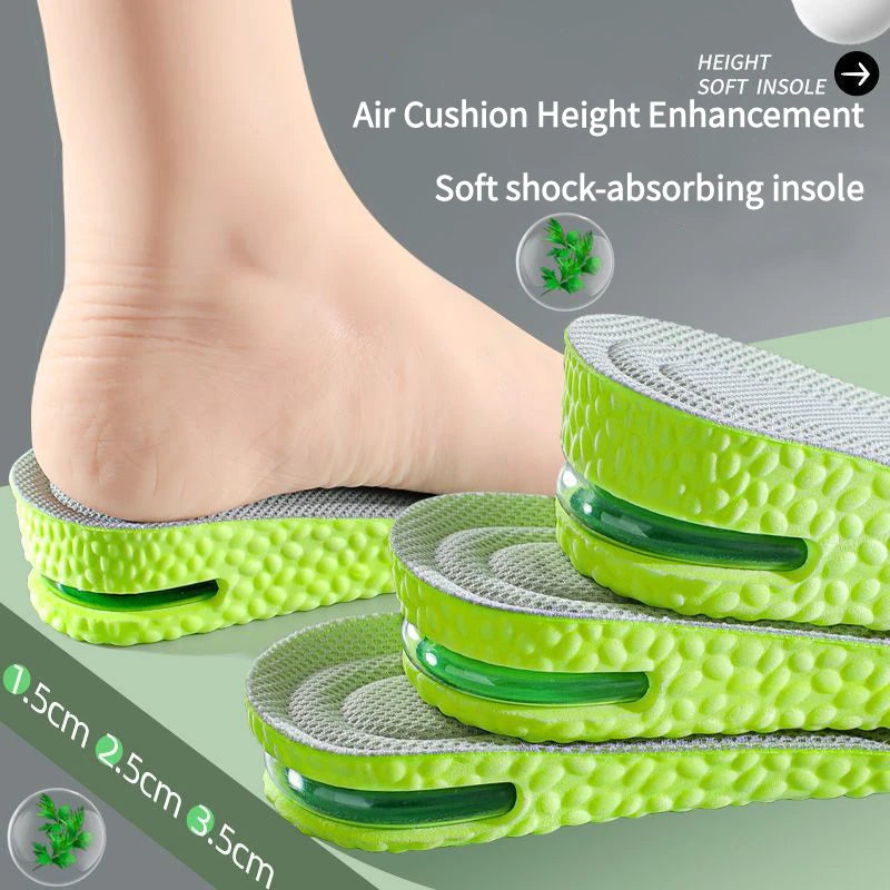 Air Cushion Insoles for Height, Shock Absorption & Odor Control