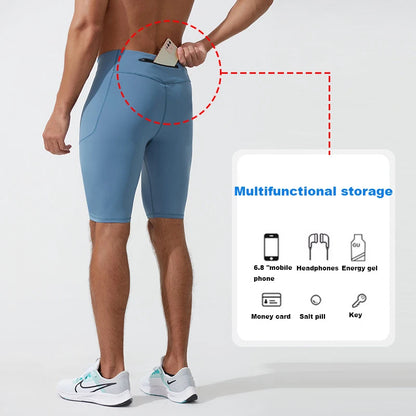 Short de compression pour hommes – Séchage rapide & Coupe extensible