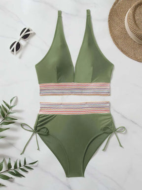Colora solido Colorale Bikini Set di moda High Waist High Patchwork Swimwear Women Swimsuit Women Women