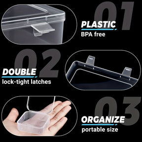Organisateur de peinture de diamant de bricolage et de nail - Boîte de rangement bijoux et strass