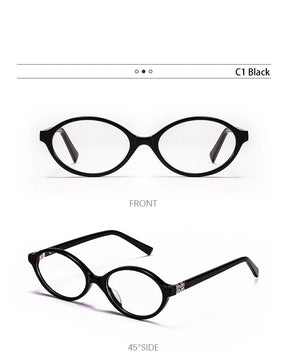 Glasses -Minimalist Oval Frame Glasses – Blue Light & Custom Prescription