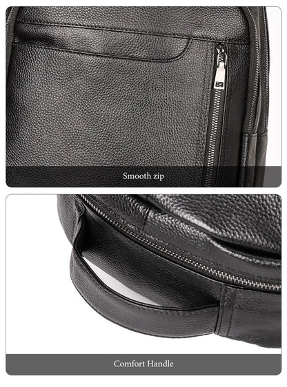 Genuine Leather Unisex Backpack – Elegance Meets Everyday Function