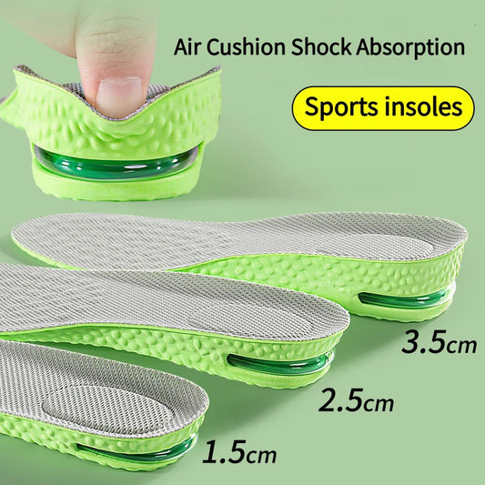 Air Cushion Insoles for Height, Shock Absorption & Odor Control