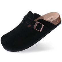Echte suède klompen – Unisex comfort met boogondersteuning & Kurken voetbed