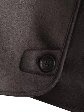 Kvinder Tykt Varmt Outwear Kunstlæder Jakker Efterår Vinter Vintage Langærmede Lapel Frakker Mode Dame Streetwear Top