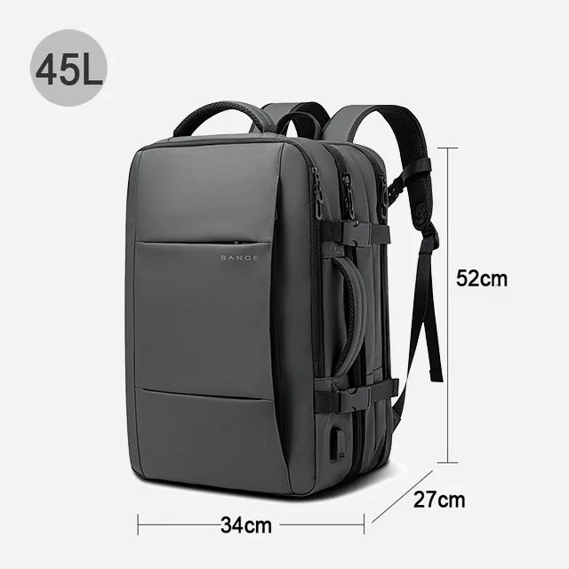 Zaino da viaggio impermeabile espandibile – Adatto 17.3" Laptop – Grande capacità per viaggi e affari &  Outdoor - Unisex