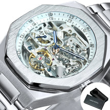 Miami Design -Silver Automatic Watch Men 3D Diamond Diamant Diam